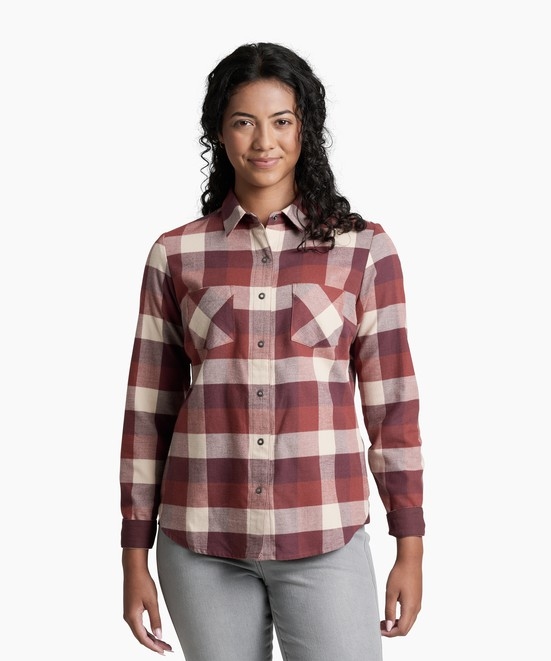KUHL Darcy Flannel Cherrywood Front